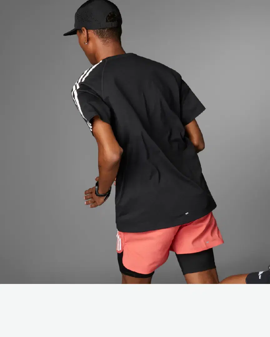 T-Shirt Adidas Own The Run 3 Bandes M - IQ3834 (1) au meilleur prix !