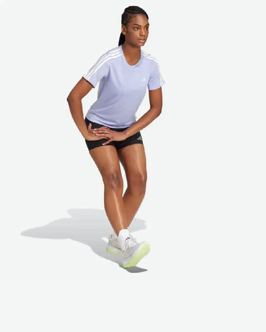 T-Shirt Adidas Own The Run 3 Bandes M - JD2276 (2) au meilleur prix !