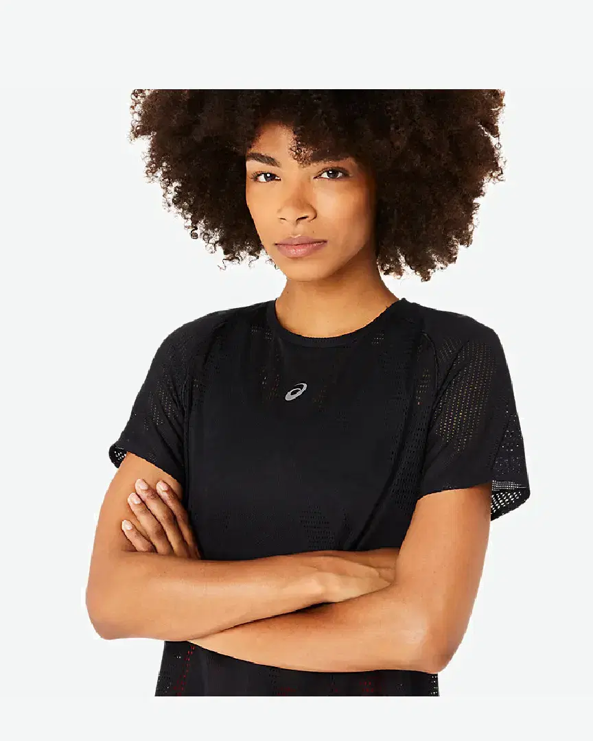 Tee-Shirt À Manches Courtes Asics Metarun Pattern W - 2012C976-001 (3) au meilleur prix !