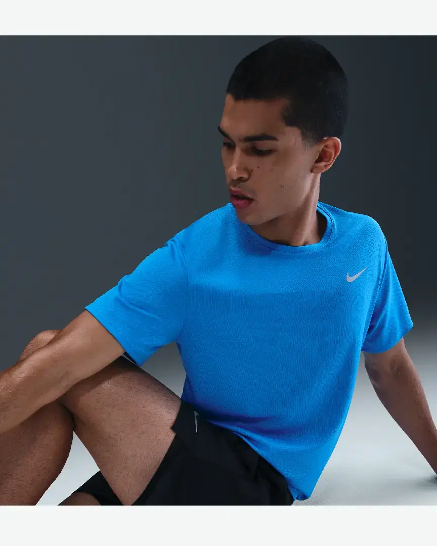 Tee-Shirt Nike M Nk Df Uv Miler Ss M - DV9315-446 (2) au meilleur prix !