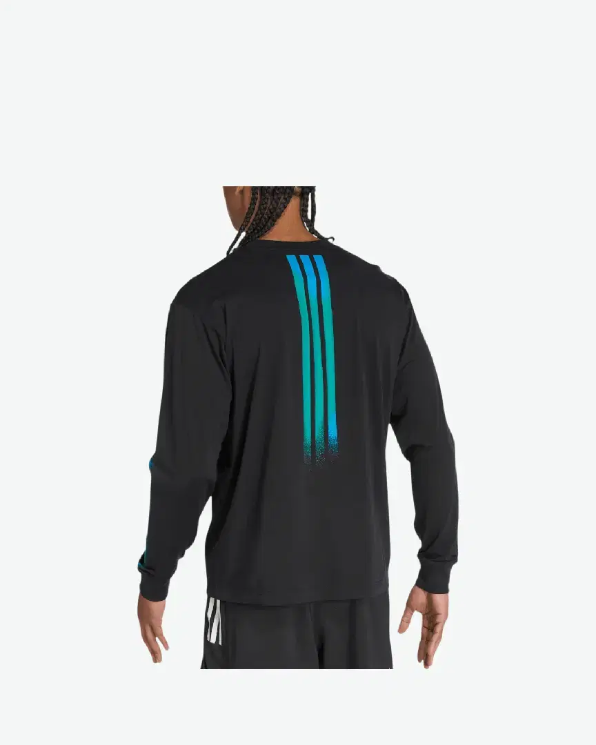 Tee-Shirt À Manches Longues Adidas Follow The Line - JX3178 (1) au meilleur prix !