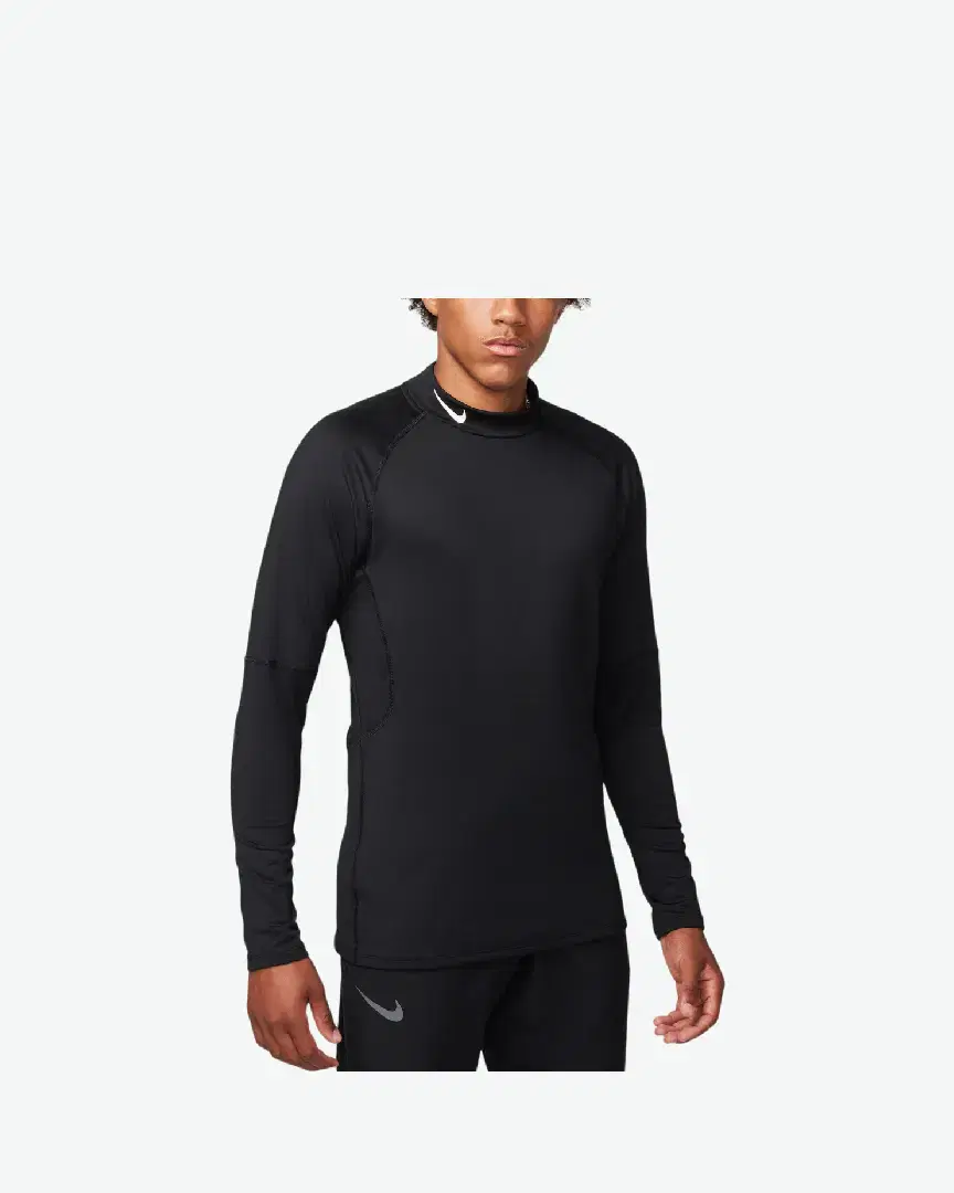 Tee-Shirt À Manches Longues Nike M Np Top Warm Ls Mock M - FB8515-010 (0) au meilleur prix !