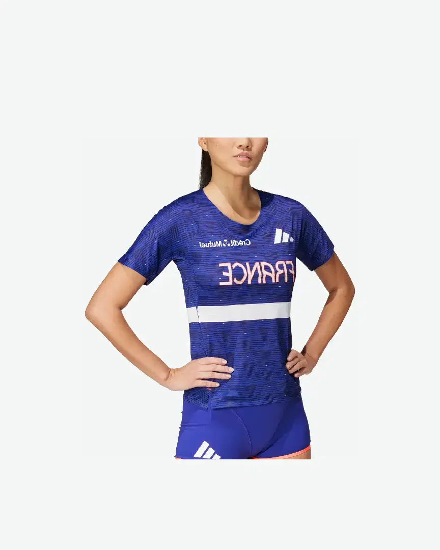 Tee-Shirt Adidas Team France W - IT4008 (0) au meilleur prix !