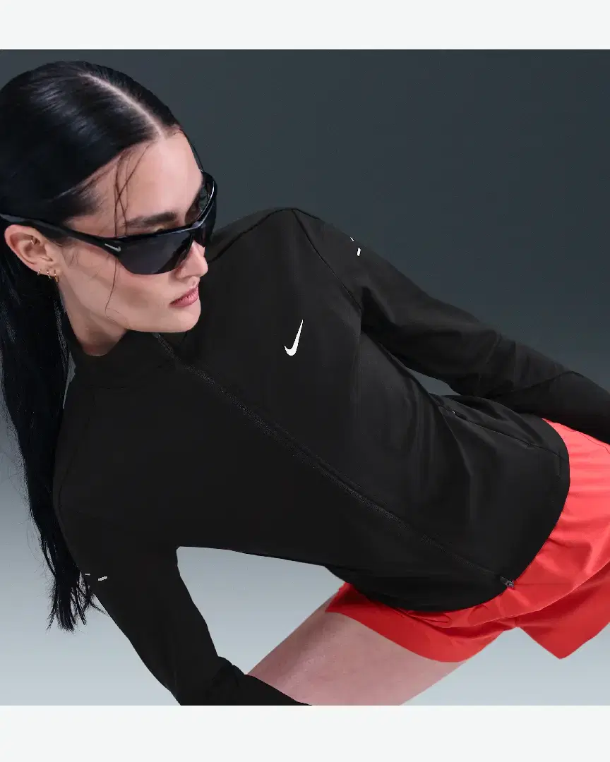 Tee-Shirt Deuxième Couche À Zip Dri-Fit Nike Swift W - IB1998-010 (2) au meilleur prix !