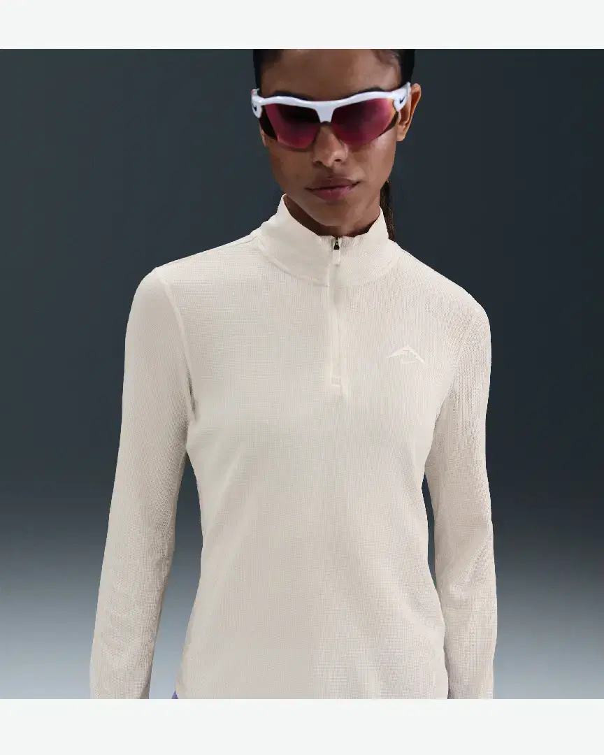 Tee-Shirt Deuxième Couche Dri-Fit À 1/4 De Zip Nike Trail W - HJ2248-030 (0) au meilleur prix !