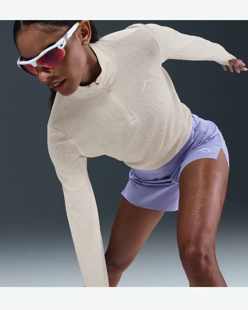 Tee-Shirt Deuxième Couche Dri-Fit À 1/4 De Zip Nike Trail W - HJ2248-030 (2) au meilleur prix !