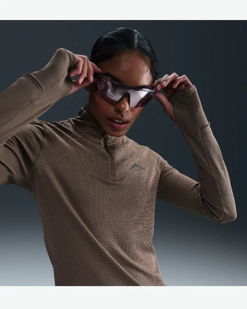 Tee-Shirt Deuxième Couche Dri-Fit À 1/4 De Zip Nike Trail W - HJ2248-233 (0) au meilleur prix !