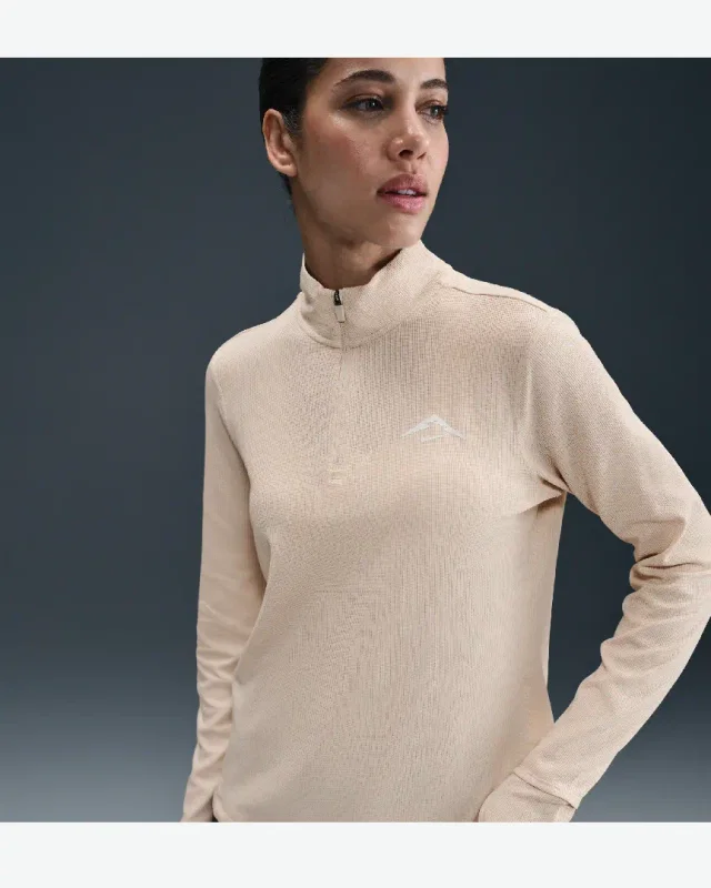 Tee-Shirt Deuxième Couche Dri-Fit À 1/4 De Zip Nike Trail W