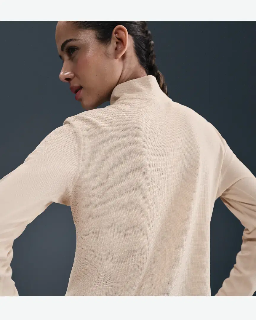 Tee-Shirt Deuxième Couche Dri-Fit À 1/4 De Zip Nike Trail W - HJ2248-272 (1) au meilleur prix !