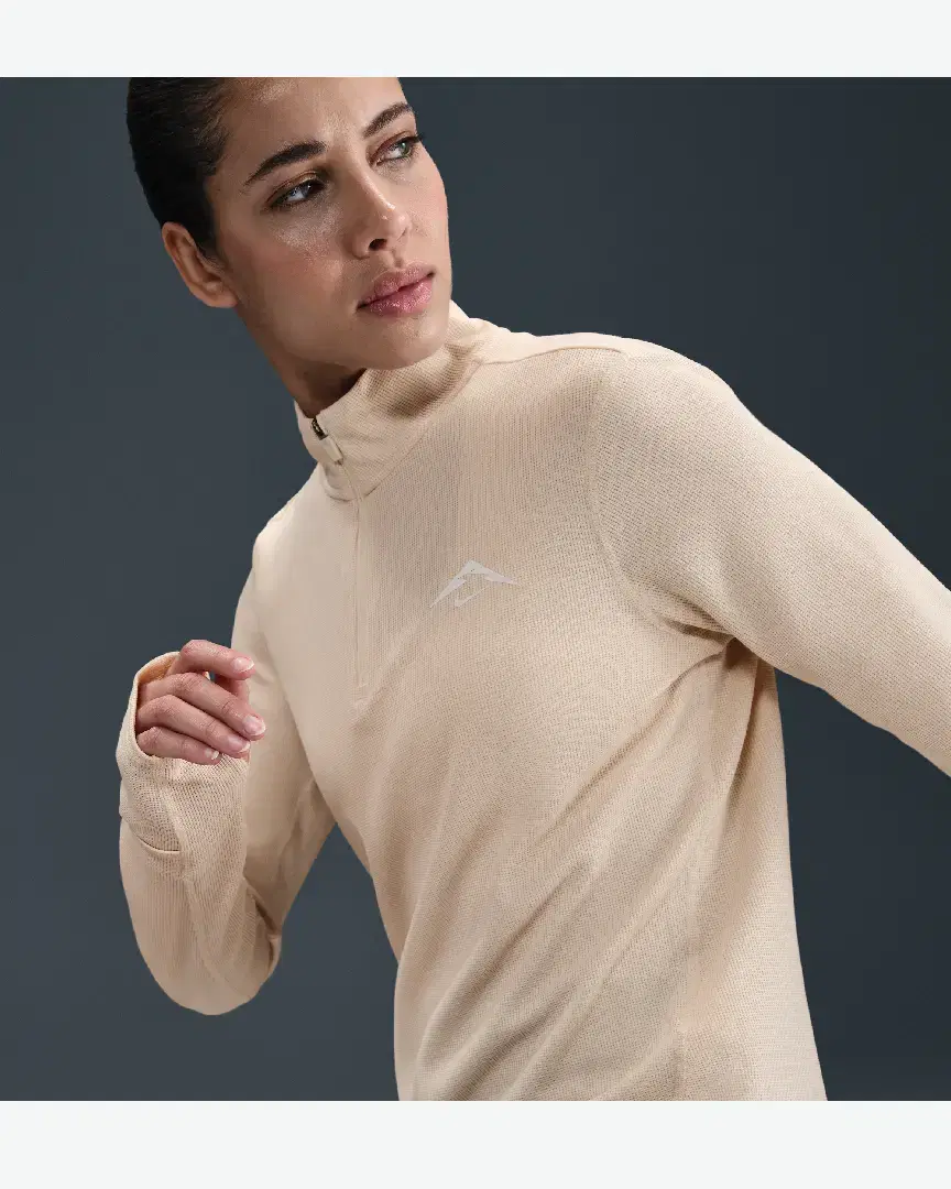 Tee-Shirt Deuxième Couche Dri-Fit À 1/4 De Zip Nike Trail W - HJ2248-272 (2) au meilleur prix !