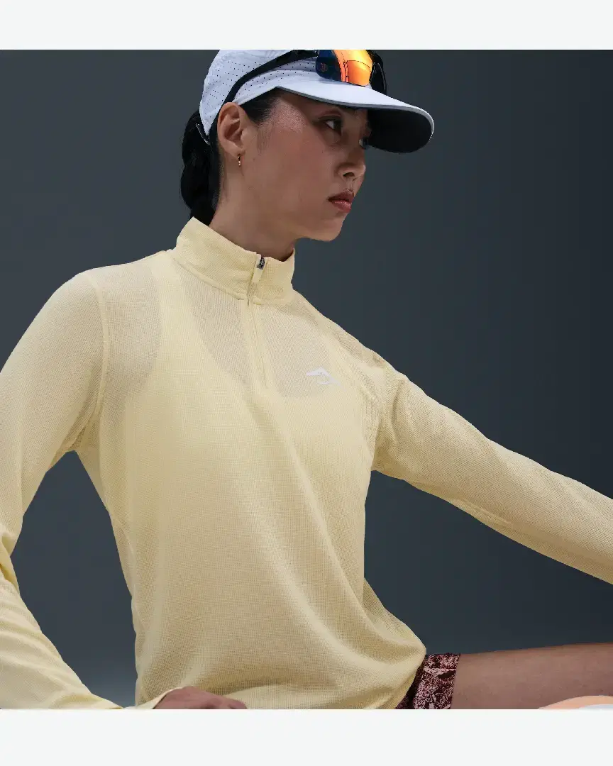 Tee-Shirt Deuxième Couche Dri-Fit À 1/4 De Zip Nike Trail W - HJ2248-745 (2) au meilleur prix !