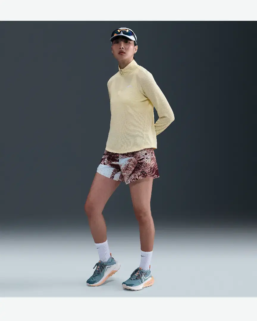 Tee-Shirt Deuxième Couche Dri-Fit À 1/4 De Zip Nike Trail W - HJ2248-745 (3) au meilleur prix !