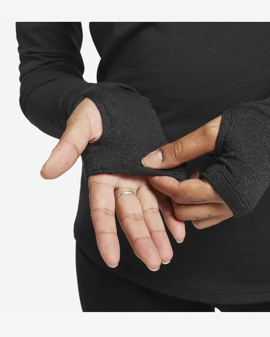 Tee-Shirt En Laine À Manches Longues Nike Dri-Fit Swift W - FB4438-010 (3) au meilleur prix !