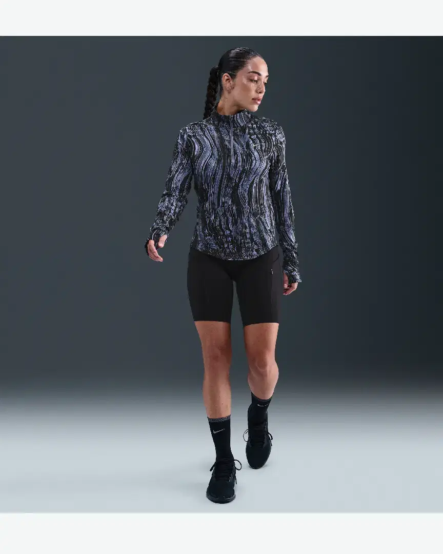 Tee-Shirt Imprimé À Demi-Zip Dri-Fit Uv Nike Swift W - HV8921-499 (3) au meilleur prix !